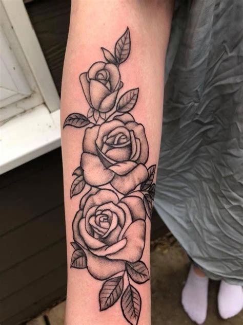 3roses tattoo|rose flower tattoo.